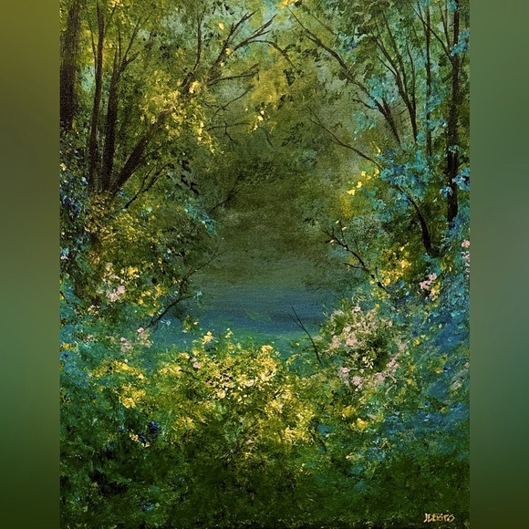 Other - SOLD ORIGINAL ACRYLIC LANDSCAPE PAINTING “on to the next” 20 x 16 inch canvas